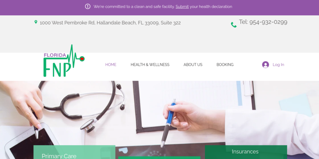 Nurse practitioner Website Design 4 Florida FNP
