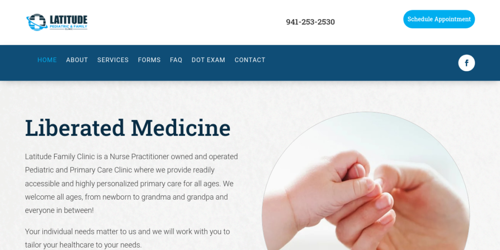 Nurse practitioner Website Design 6 Latitude Clinic