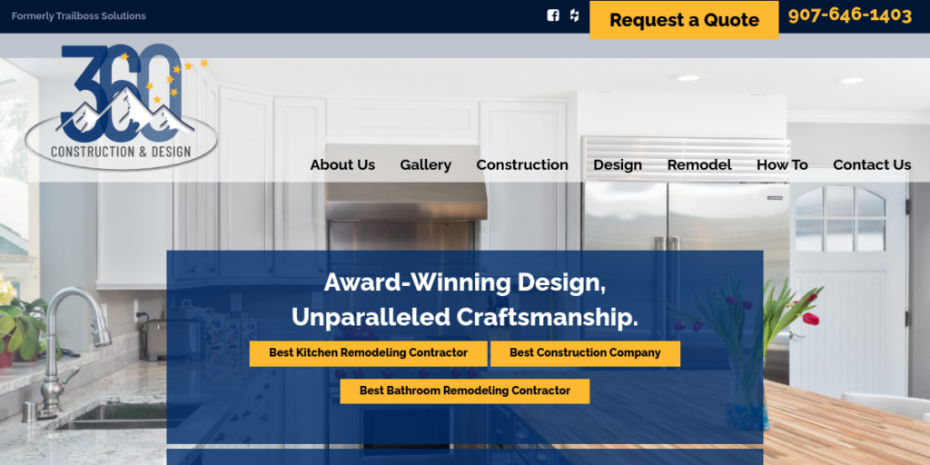 General Contractor Website Design 5 360 AK