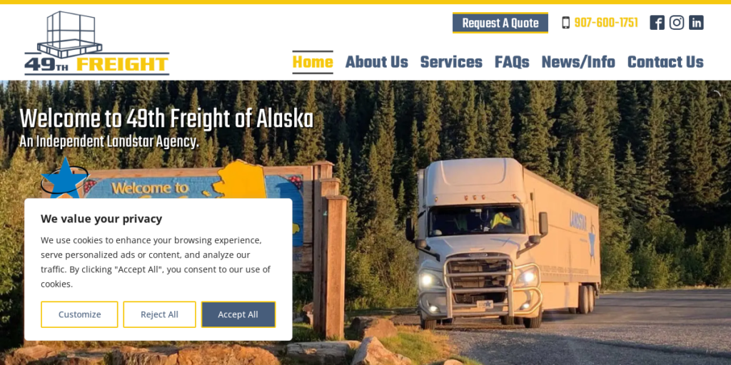 Trucking Company Website Design 15 49th Freight