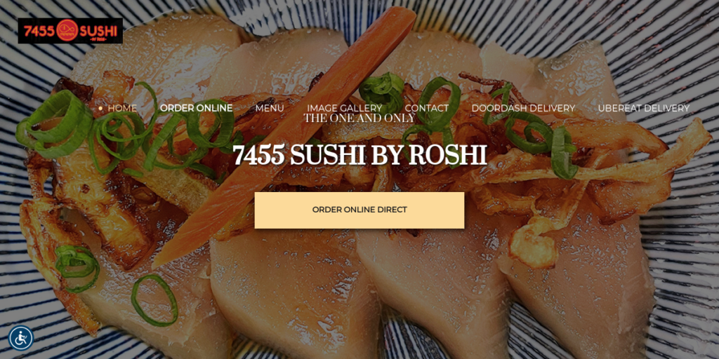 Sushi Restaurant Website Design 1 7455 Sushi