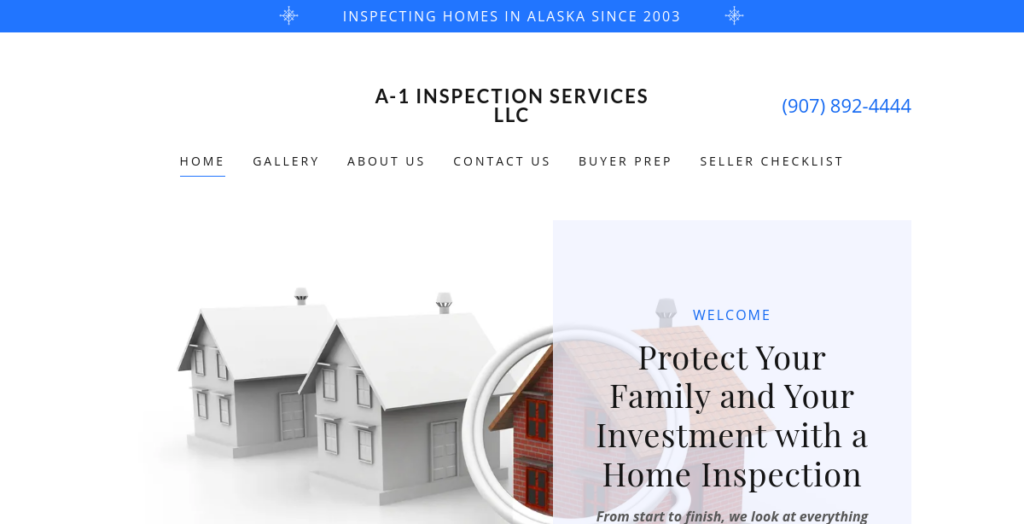 Home inspector Website Design 18 A1 Iinspections 907