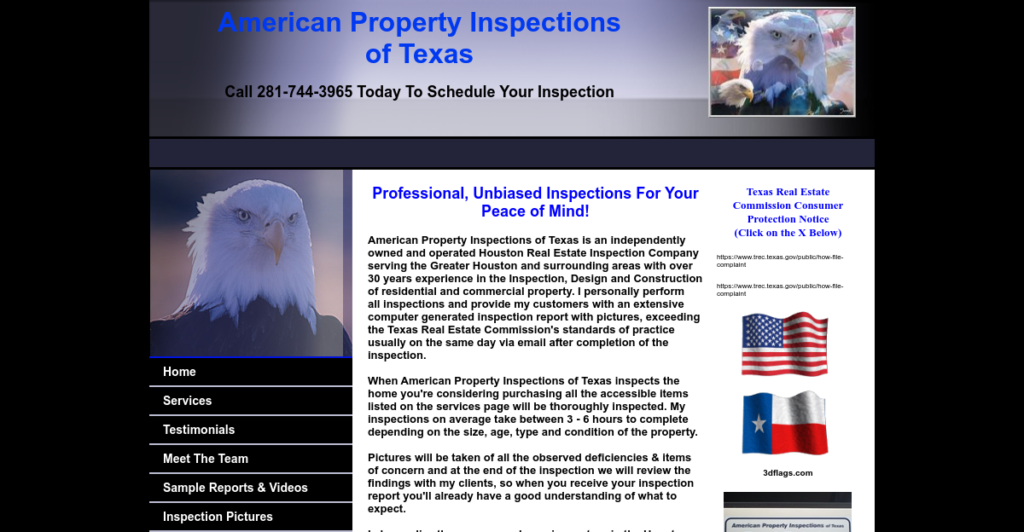 Home inspector Website Design 27 APITX