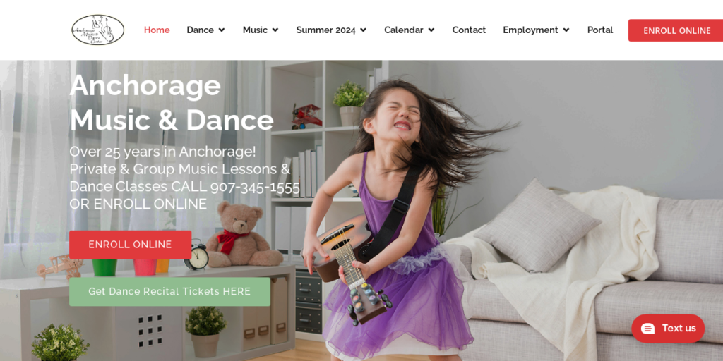 Recording Studio Website Design 15 Anchorage Music And Dance