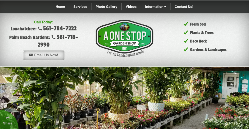 Plant Nursery Website Design 27 Aonestop Garden Shop