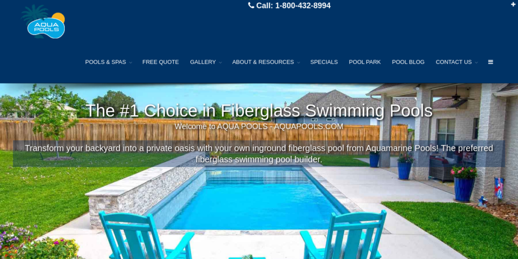 Swimming Pool Contractor Website Design 29 Aqua Pools