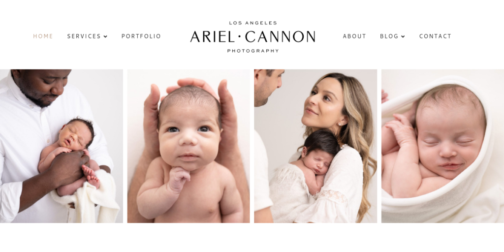 Newborn Photography Website Design 10 Ariel Cannon Photo
