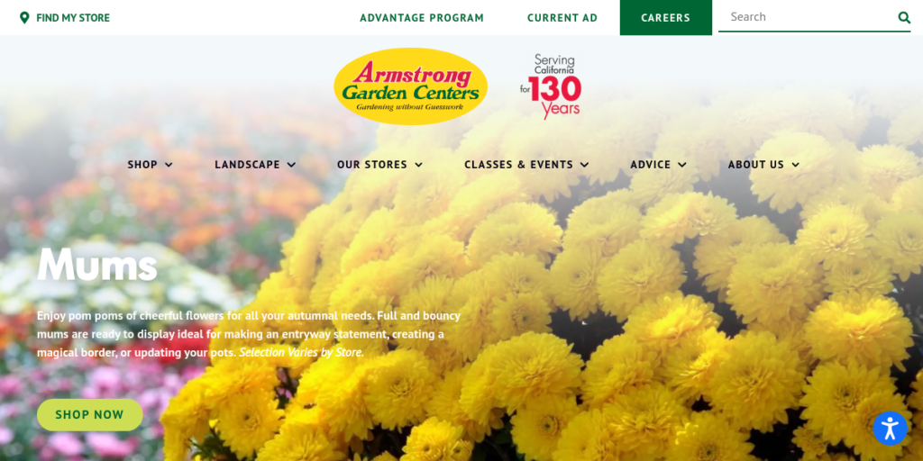 Garden Center Website Design 11 Armstrong Garden