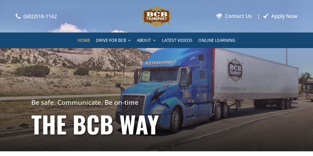 Trucking Company Website Design 25 BCB Transport