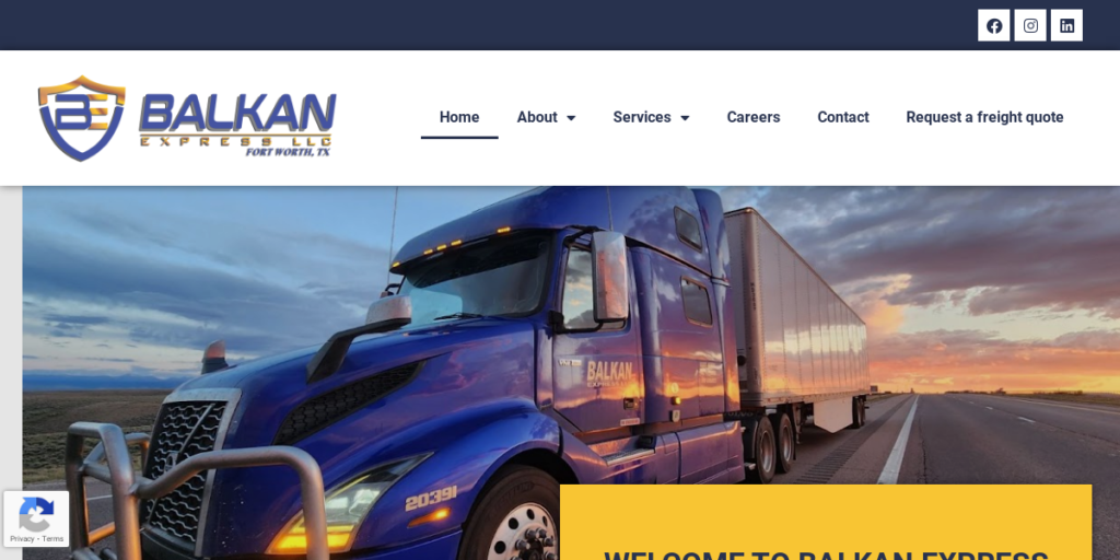 Trucking Company Website Design 27 Balkan Express LLC