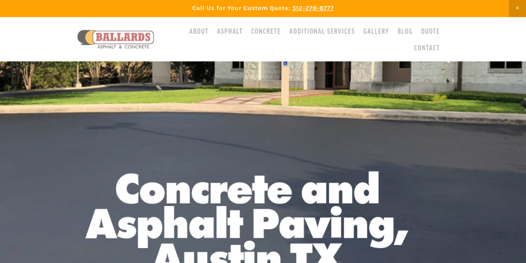 Driveway Contractor Website Design 9 Ballards Asphalt