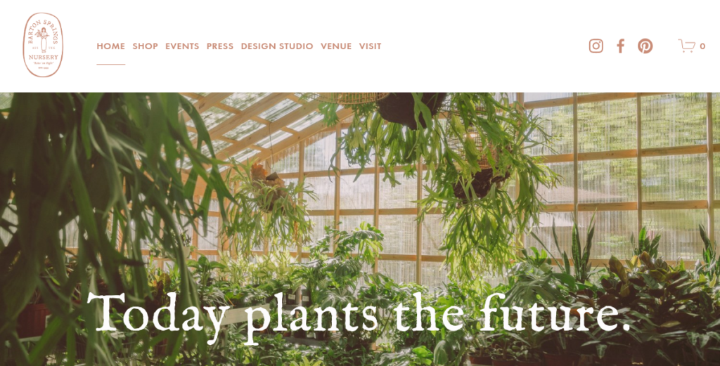 Plant Nursery Website Design 15 Barton Springs Nursery