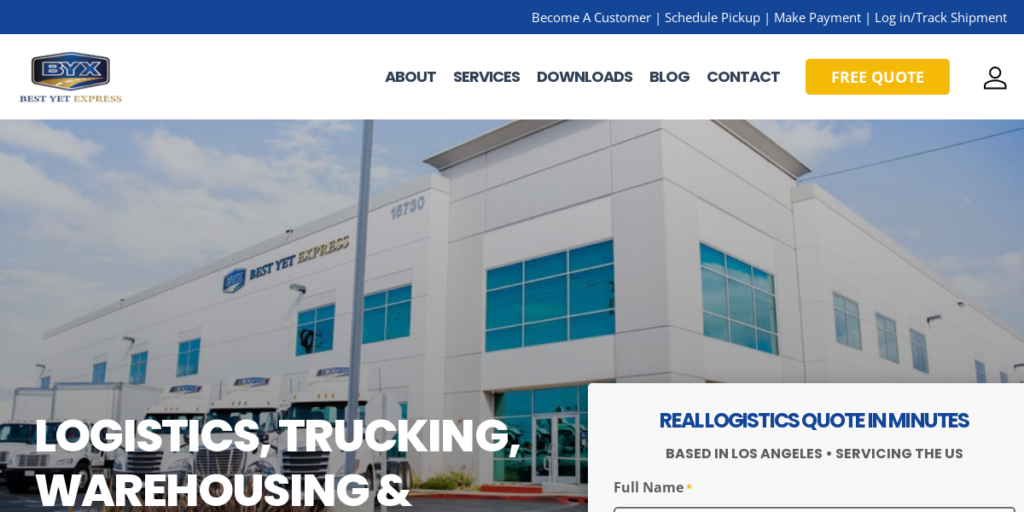 Trucking Company Website Design 2 Best Yet Express Trucking