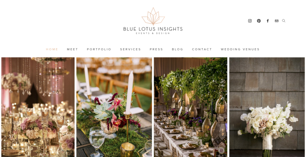 Wedding Planner Website Design 15 Blue Lotus Insights