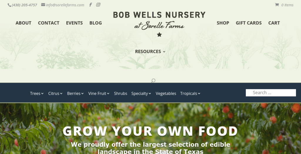 Plant Nursery Website Design 20 Bob Wells Nursery