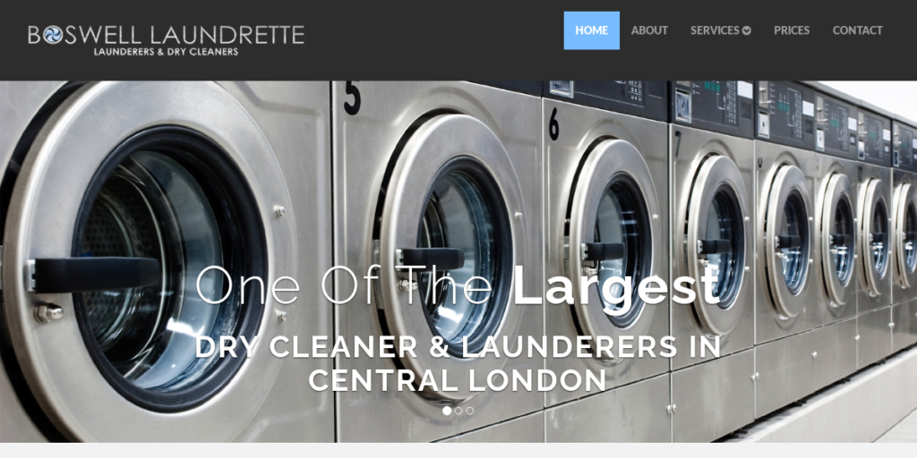 Laundry Website Design 20 BosWell Laundrette