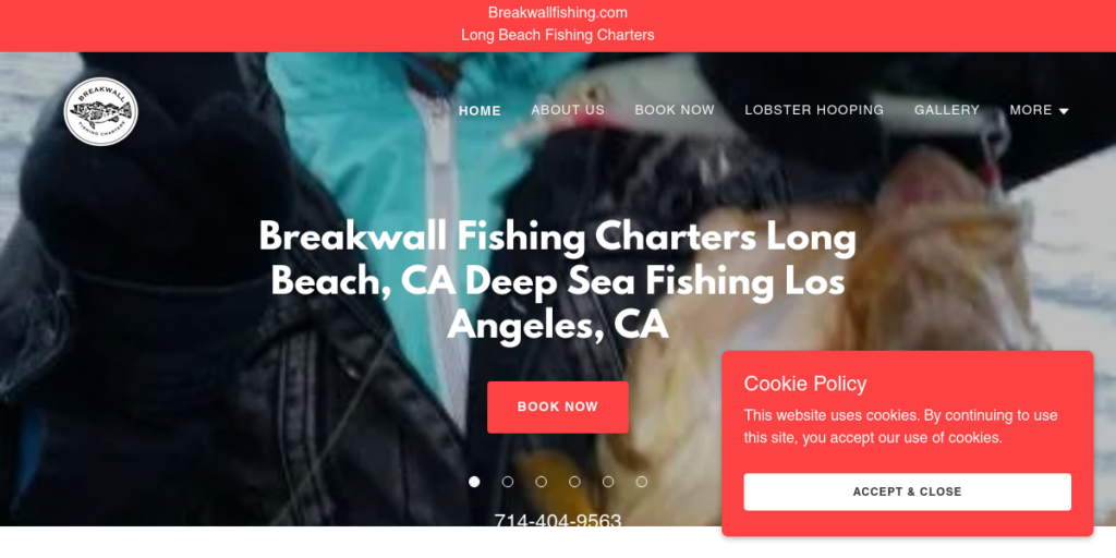 Fishing Charter Web Design 4 Breakwall Fishing