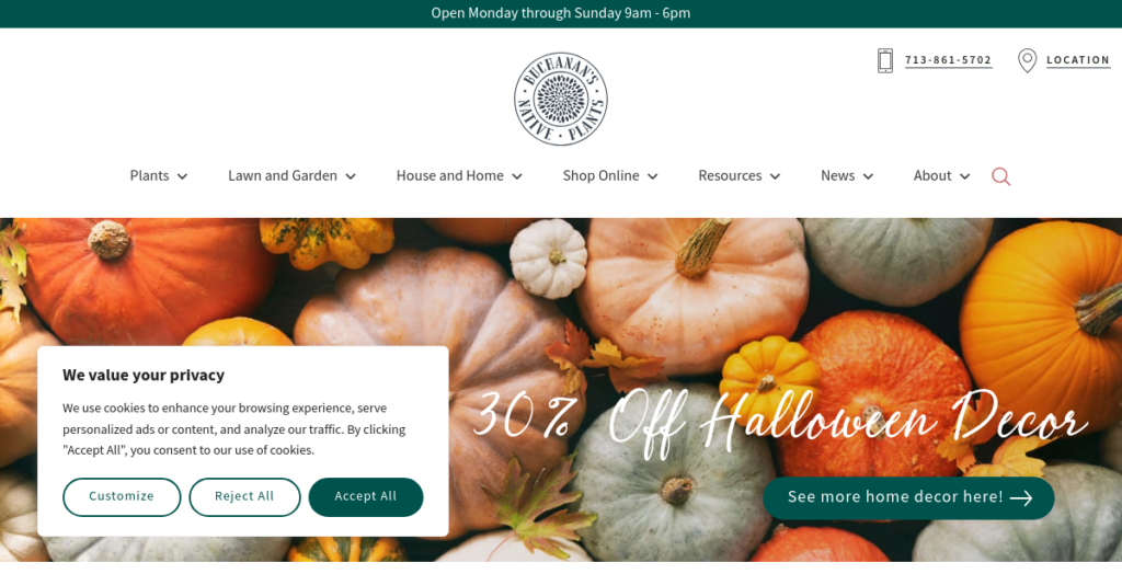 Plant Nursery Website Design 19 Bucha Nans Plants