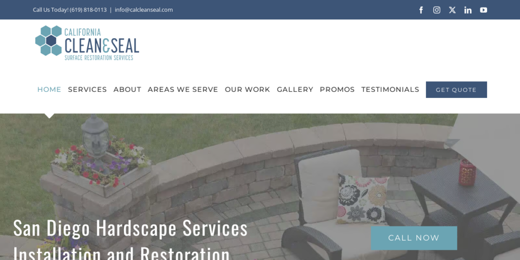 Driveway Contractor Website Design 18 Cal Clean Seal