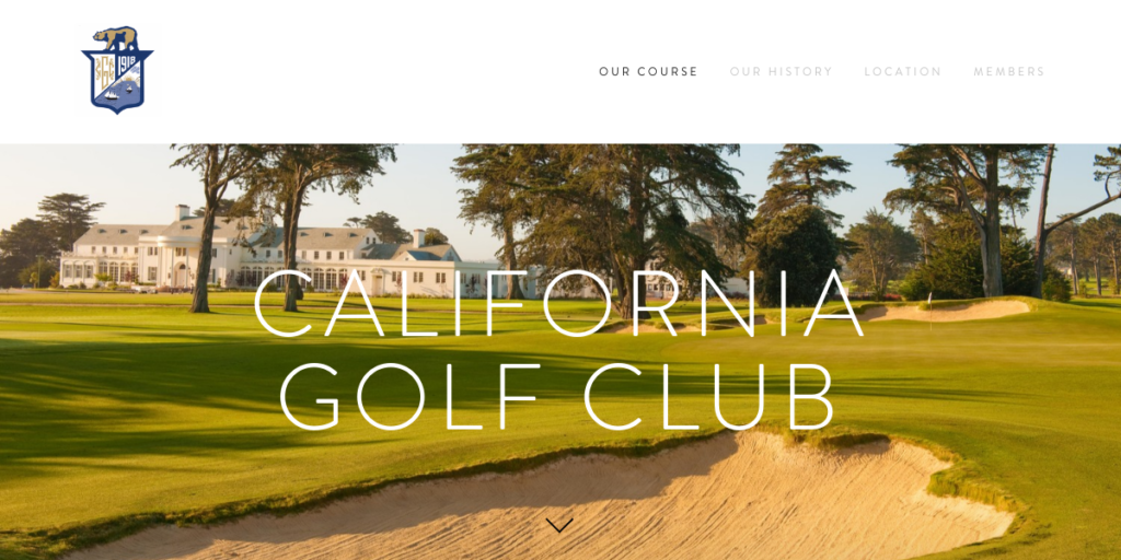 Golf Course Website Design 15 Cal Club