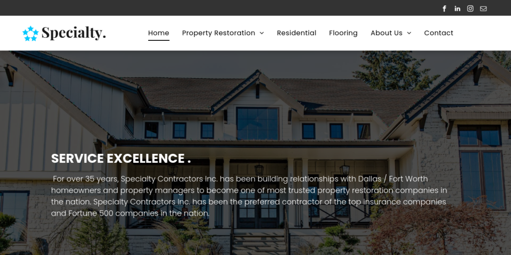 General Contractor Website Design 27 Call Specialty