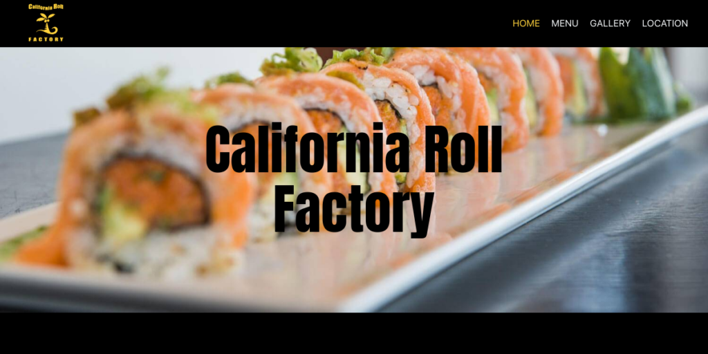 Sushi Restaurant Website Design 11 Calroll Factory