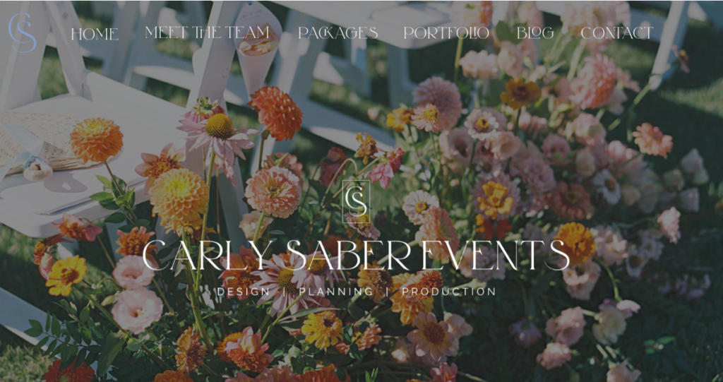 Wedding Planner Website Design 25 Carly Saber Events