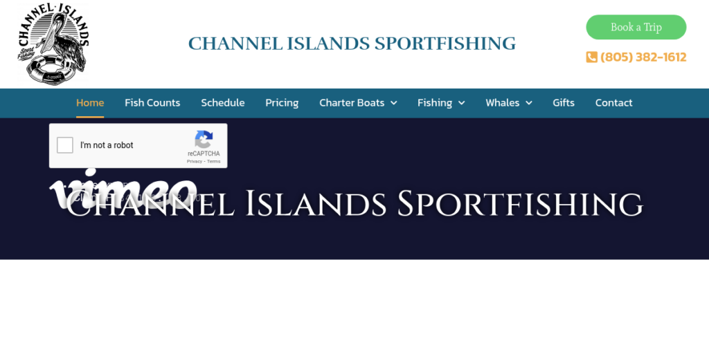Fishing Charter Web Design 7 Channel islands Sport Fishing