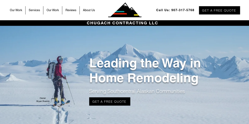 General Contractor Website Design 17 Chugach Contracting