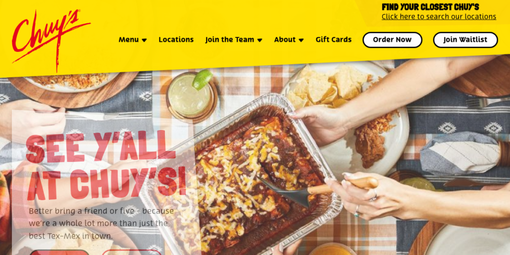 Mexican restaurant Website Design 9 Chuys