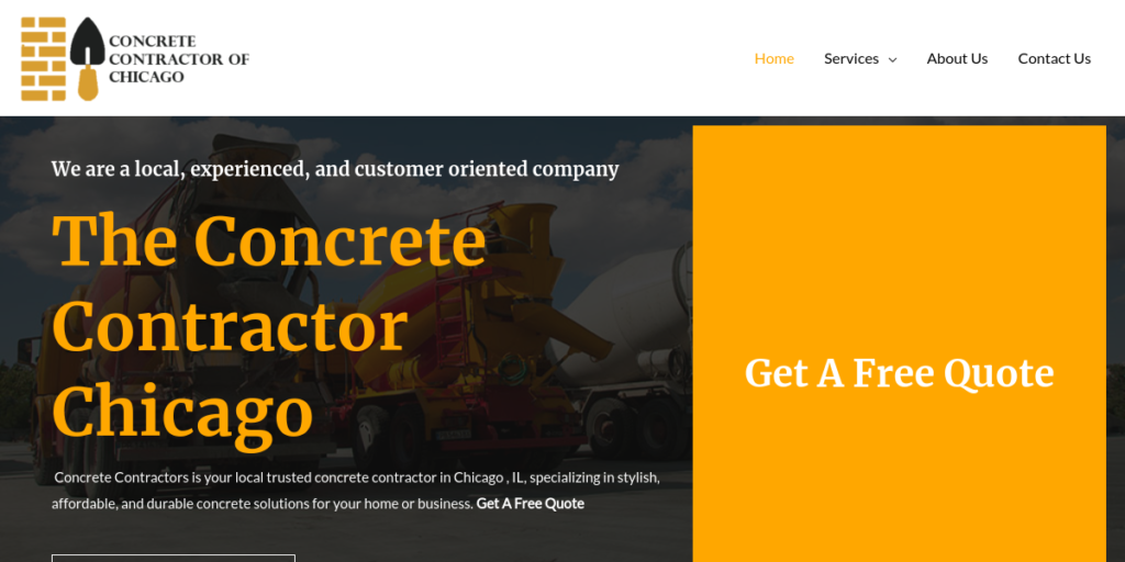 Driveway Contractor Website Design 28 Concrete Contractors of Chicago