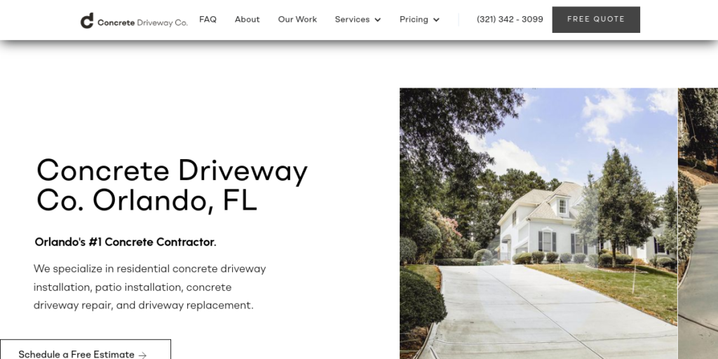 Driveway Contractor Website Design 20 Concrete Driveway