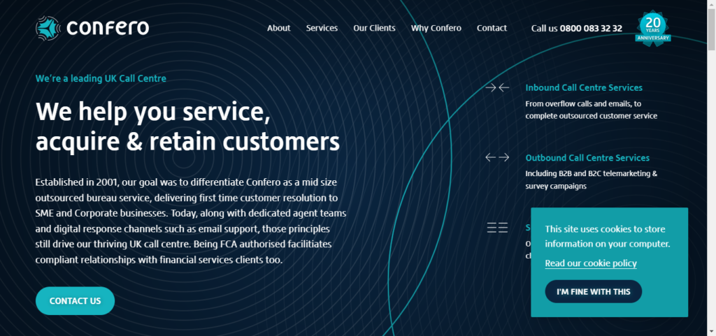 Call Center Website Designs 26 Confero
