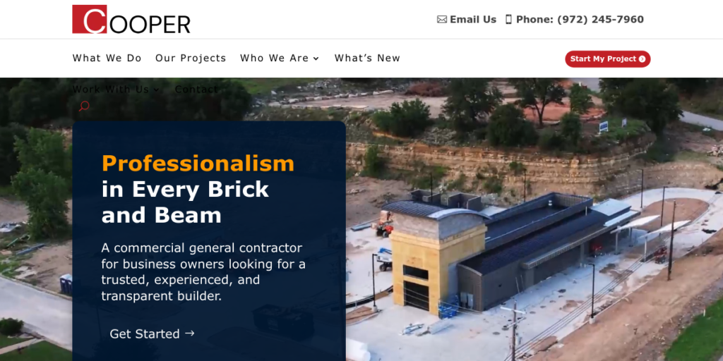General Contractor Website Design 29 Cooper Gencon