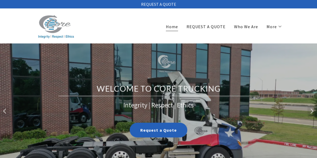 Trucking Company Website Design 6 Coreo FTX