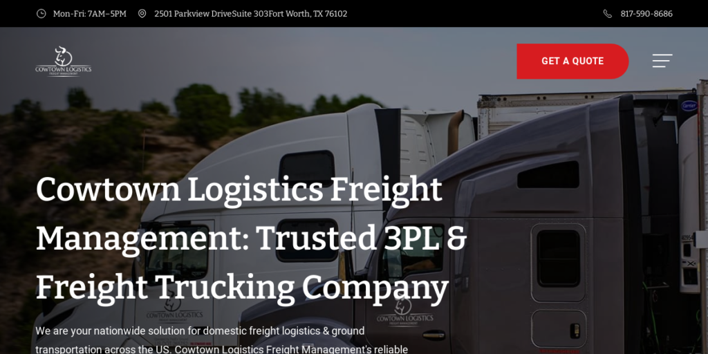 Trucking Company Website Design 23 Cow Town Express