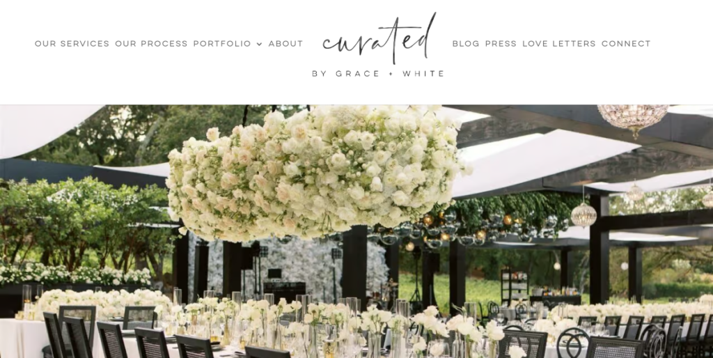 Wedding Planner Website Design 7 Curated By GW