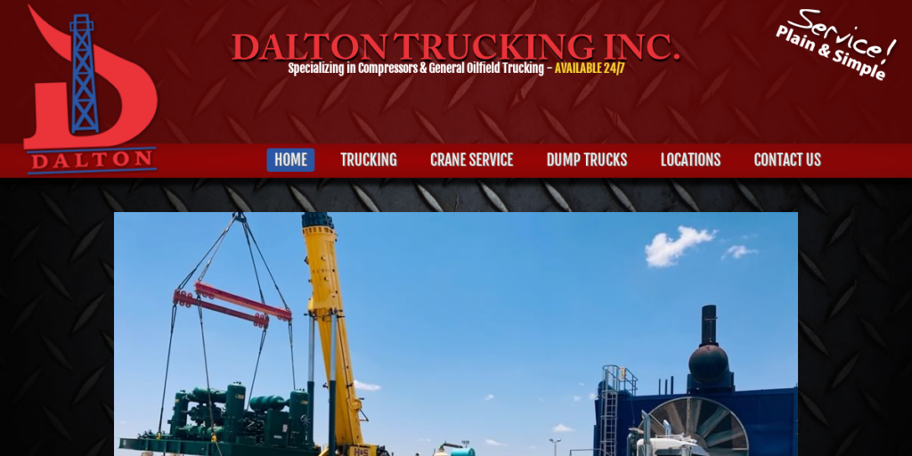 Trucking Company Website Design 9 Dalton Trucking