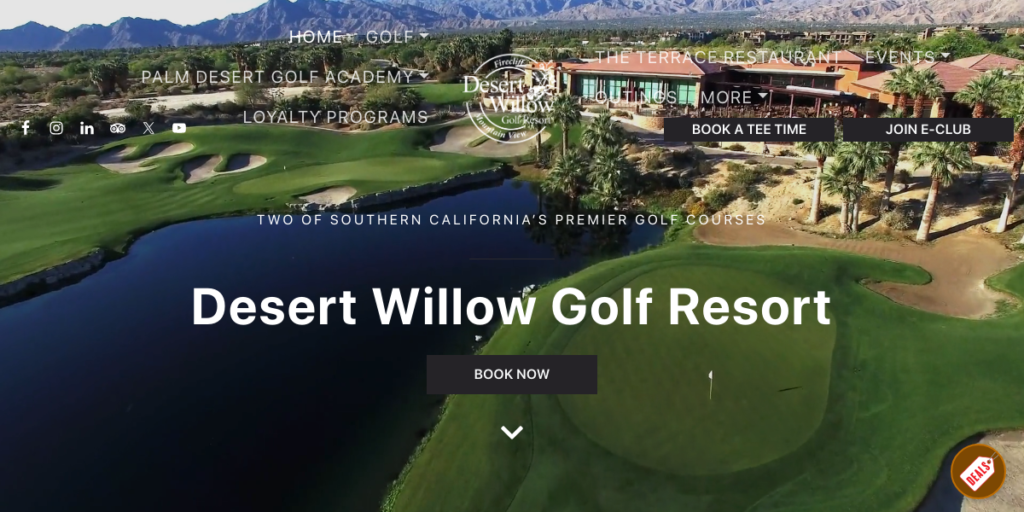 Golf Course Website Design 5 Desert Willow