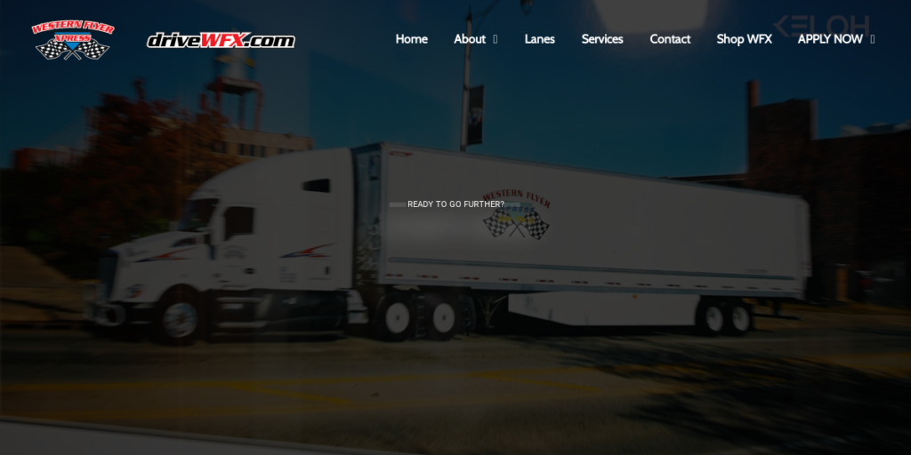 Trucking Company Website Design 10 Drive WFX