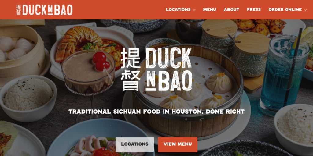 Chinese Restaurant Website Design 14 Duckn Bao