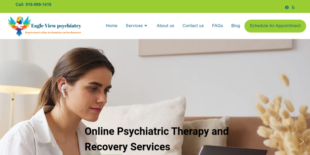 Psychiatrist Website Design 1 Eagle View Psychiatry