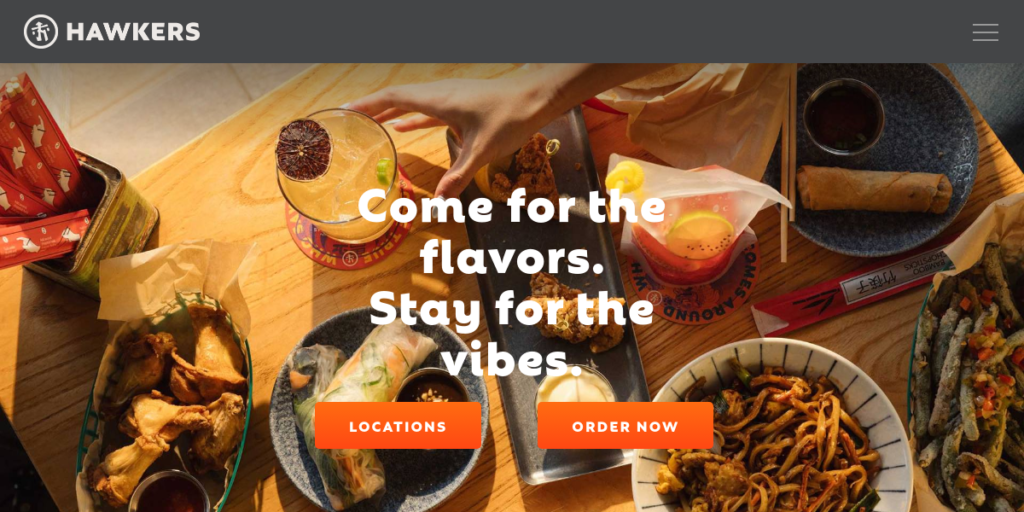 Chinese Restaurant Website Design 2 Eat Hawkers