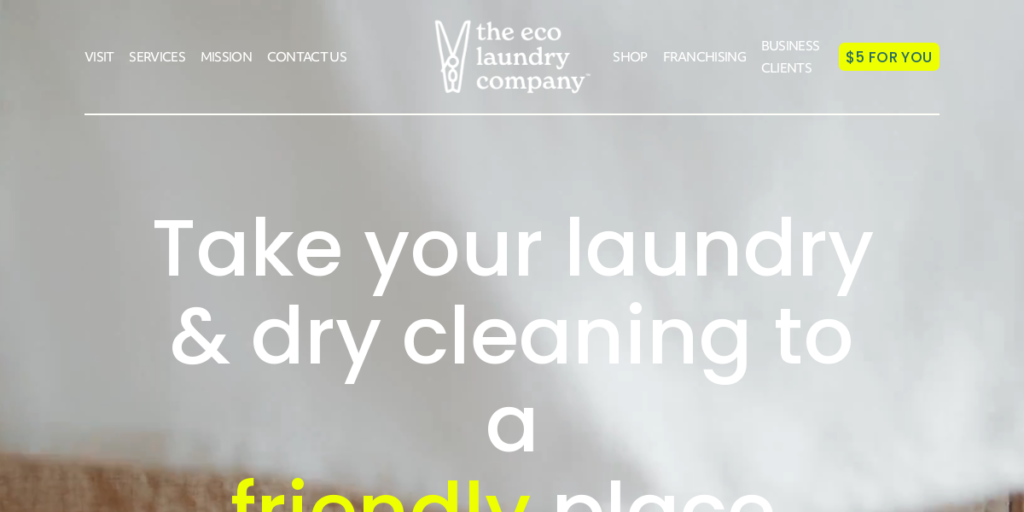 Laundry Website Design 26 Eco Laundry