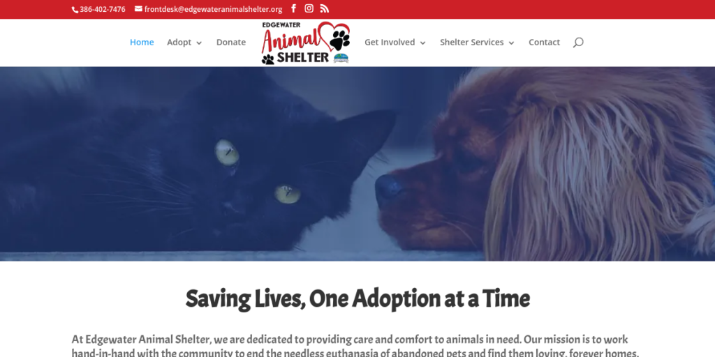 Animal Shelter Website Design 21 Edge Water Animal Shelter
