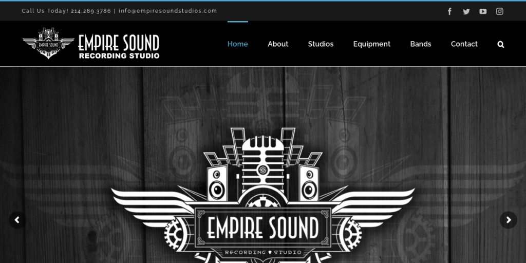 Recording Studio Website Design 24 Empire Sound Studio