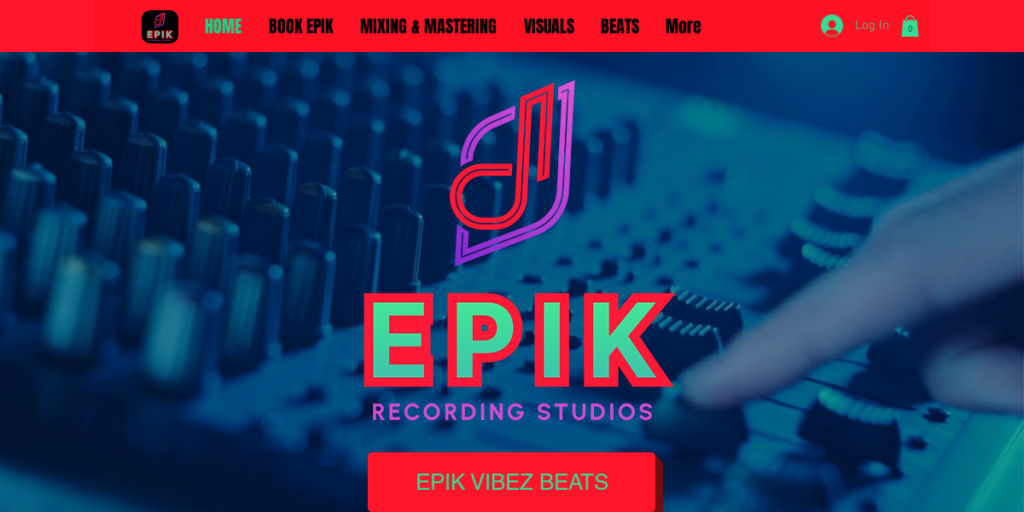 Recording Studio Website Design 29 Epik Recording Studios