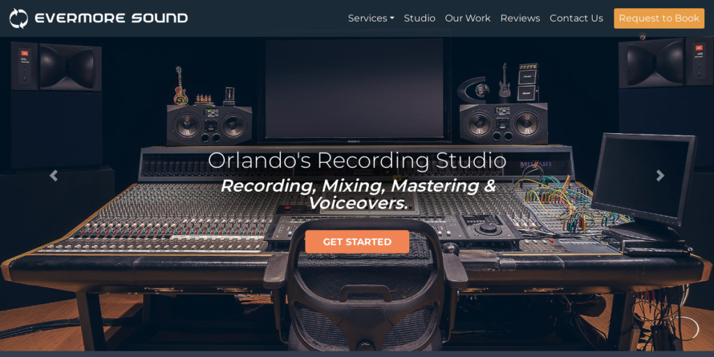 Recording Studio Website Design 10 Evermore Sound