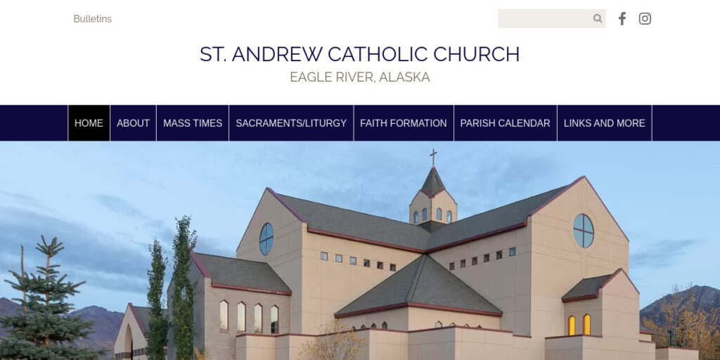 Catholic Church Website Design 14 Faksaintandrews