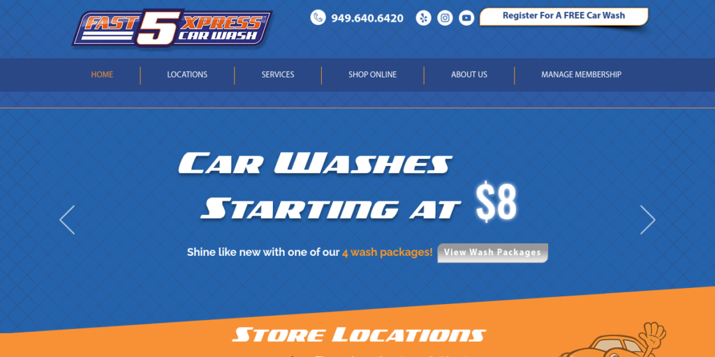 Car Wash Website Design 3 Fast 5 Xpress